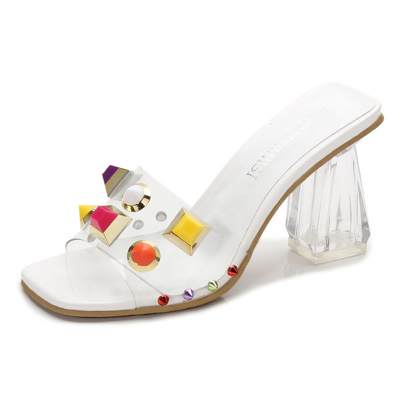 2021 New Transparent High-square Sandals, Large Size 43 44 45 46, Women, Rivets, Colorful, Summer, Crutches for Beach OHYE, Gold
2021 New Transparent High-square Sandals, Large Size 43 44 45 46, Women, Rivets, Colorful, Summer, Crutches for Beach OHYE, Gold