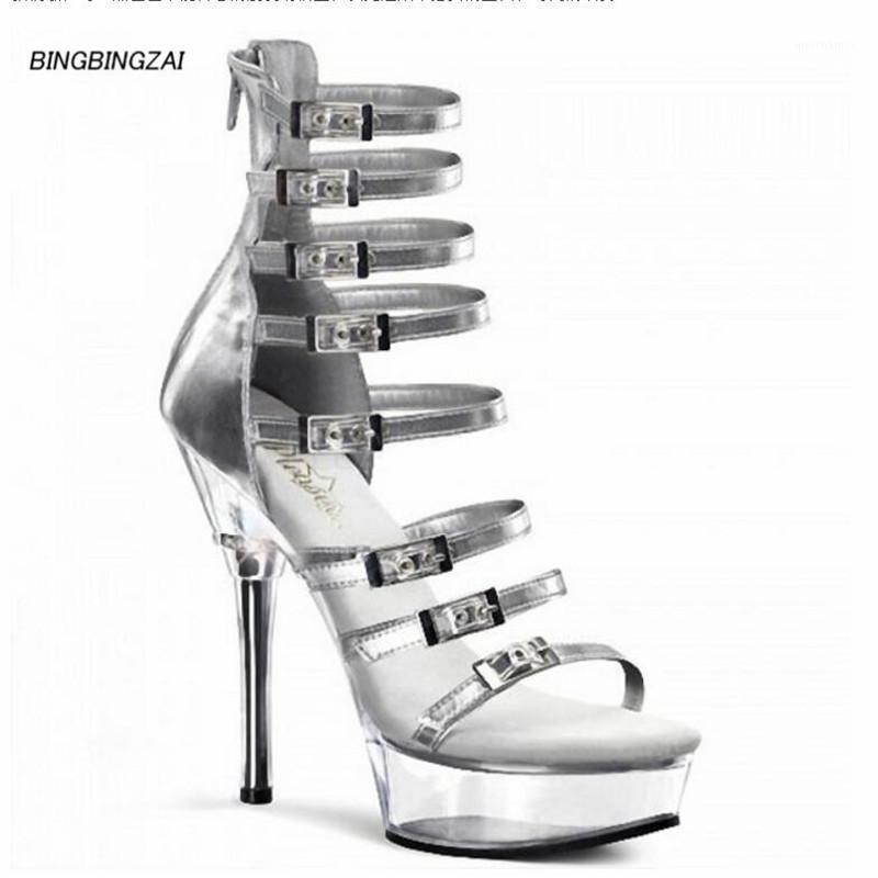 BBZAI New pattern Superior quality Super high heel ladies shoes 15CM Sexy transparent Nightclub Thin Heels Sandals 34-45 461, Silver
BBZAI New pattern Superior quality Super high heel ladies shoes 15CM Sexy transparent Nightclub Thin Heels Sandals 34-45 461, Silver