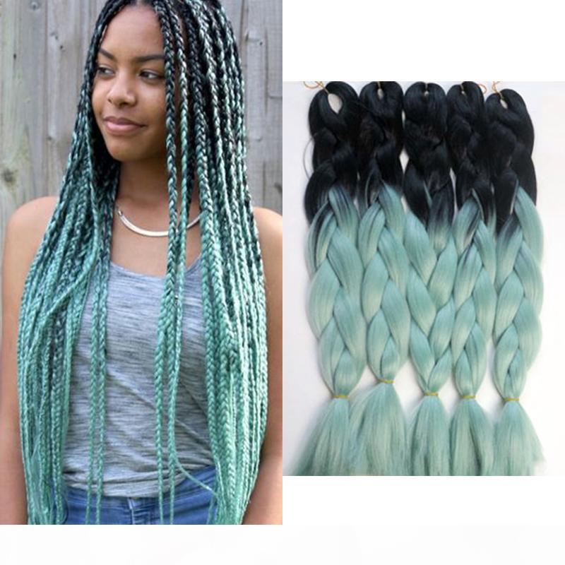 Kanekalon Jumbo Braiding Hair Folded 24inch 100grams Light Green Ombre Color Synthetic Kanekalon Braids Hair Extension Free Shipping
Kanekalon Jumbo Braiding Hair Folded 24inch 100grams Light Green Ombre Color Synthetic Kanekalon Braids Hair Extension Free Shipping