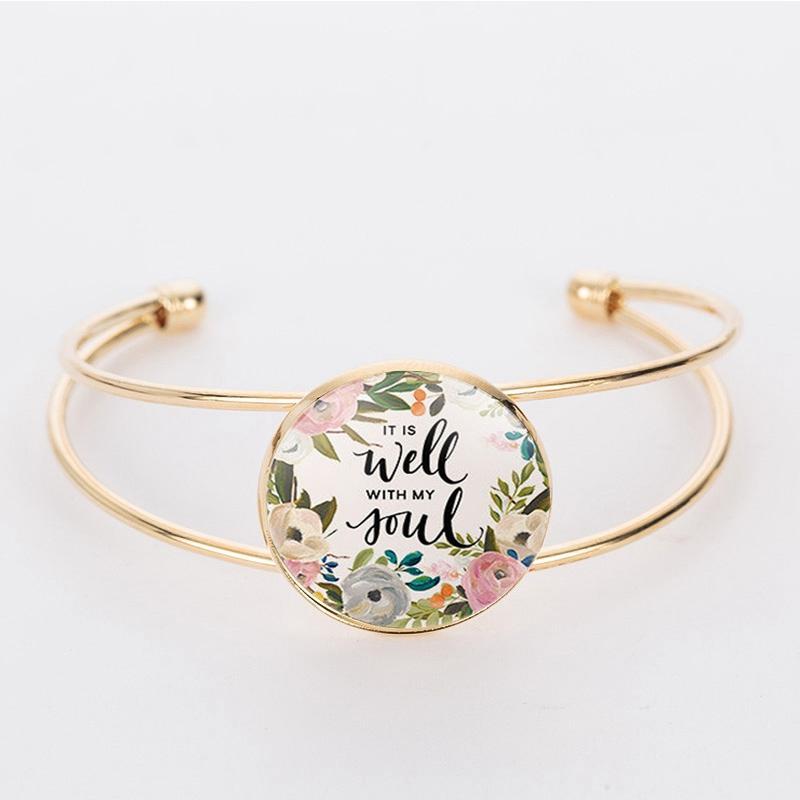 Bangle SUTEYI Fashion Bracelet Bible Poetry Female Charm Jewelry 2021 Glass Christian Faith Gift1
Bangle SUTEYI Fashion Bracelet Bible Poetry Female Charm Jewelry 2021 Glass Christian Faith Gift1