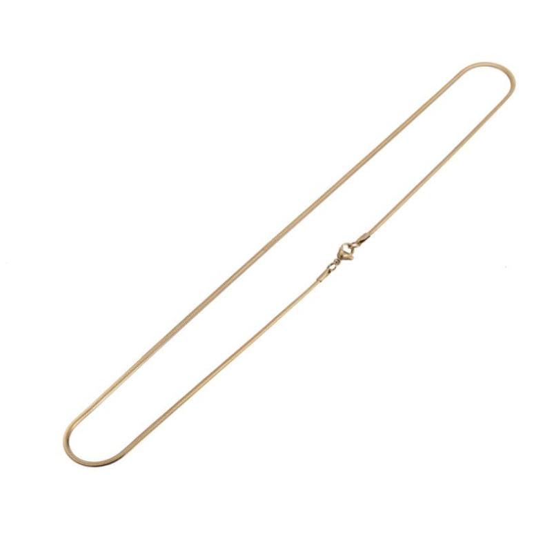 Chains Fashion Width 2MM Stainless Steel Flat Necklace Cool Link Chain Men Gold Color Hiphop Snake For Women
Chains Fashion Width 2MM Stainless Steel Flat Necklace Cool Link Chain Men Gold Color Hiphop Snake For Women