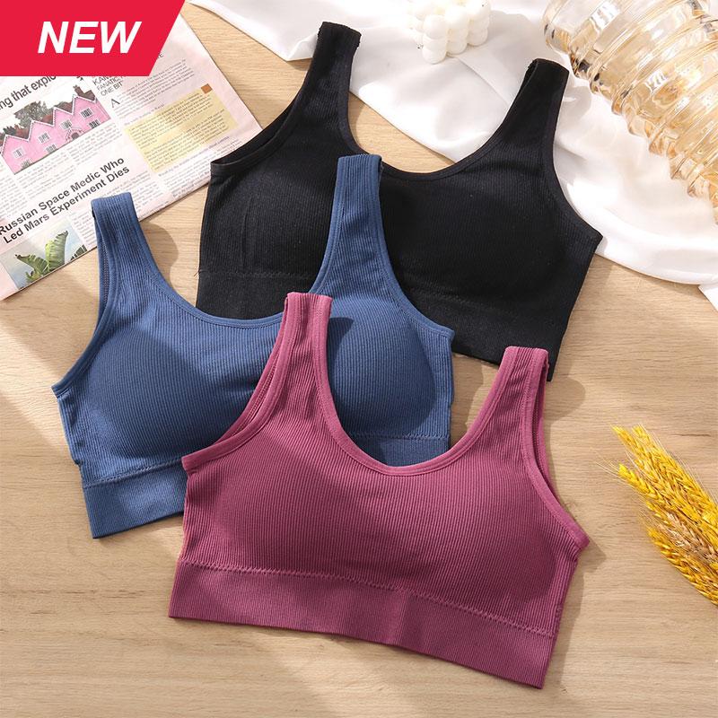 Women New Cotton Soft Tank Top Colorful Female Lingerie Breathable Sexy Bralette Full Cup Wireless Padd Bras Solid Washable 2020, Black
Women New Cotton Soft Tank Top Colorful Female Lingerie Breathable Sexy Bralette Full Cup Wireless Padd Bras Solid Washable 2020, Black