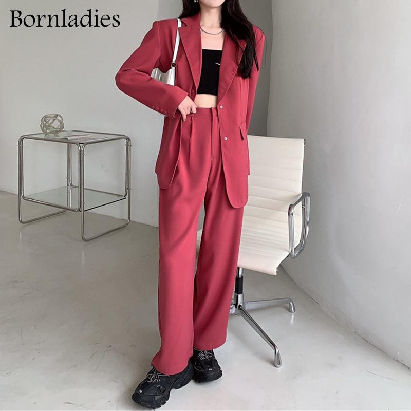 Women's Two Piece Pants Bornladies Loose Blazer Suits OL Sets Women Long Sleeve Blazer+High Waist Full Length Pant Office Lady Business, White
Women's Two Piece Pants Bornladies Loose Blazer Suits OL Sets Women Long Sleeve Blazer+High Waist Full Length Pant Office Lady Business, White