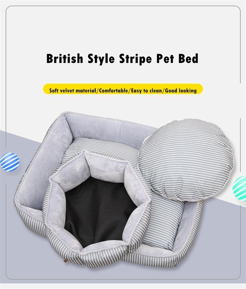 Dog Beds Mats Comfort Stripe Puppy Pet Mat Bed Warm Cotton Cat Beds For Chihuahua Teddy Removable and Washable Dog Kennel1, Square style
Dog Beds Mats Comfort Stripe Puppy Pet Mat Bed Warm Cotton Cat Beds For Chihuahua Teddy Removable and Washable Dog Kennel1, Square style