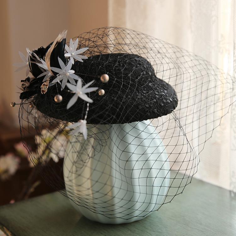 Black Women Beret Fascinator Hats Flower Veil Pillbox Hat Cocktail Party Hat Wedding Hats Ladies Top Mesh Net Accessories1
Black Women Beret Fascinator Hats Flower Veil Pillbox Hat Cocktail Party Hat Wedding Hats Ladies Top Mesh Net Accessories1
