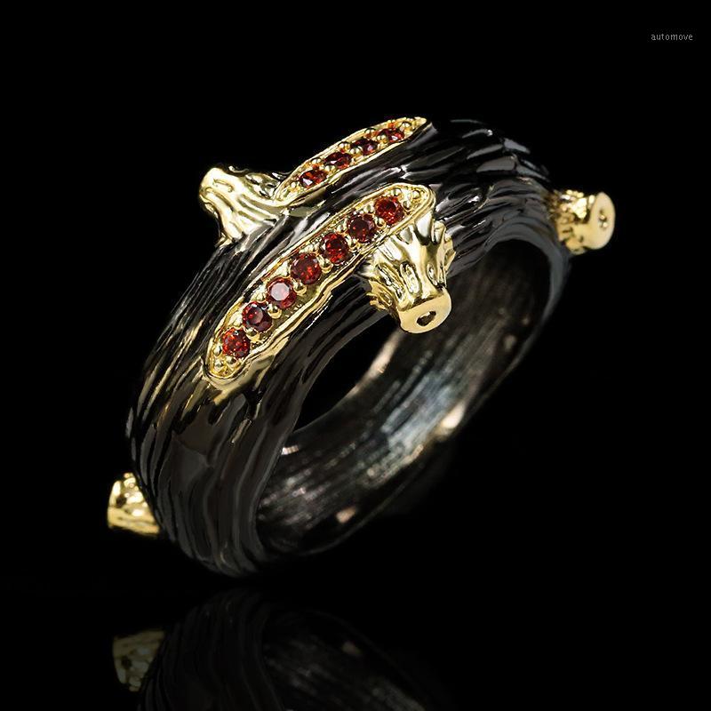 New Style 925 Silver Ladies Olive Branch Irregular Two-color Ring Red Zircon Ring Ladies Jewelry Party High-end Jewelry1
New Style 925 Silver Ladies Olive Branch Irregular Two-color Ring Red Zircon Ring Ladies Jewelry Party High-end Jewelry1