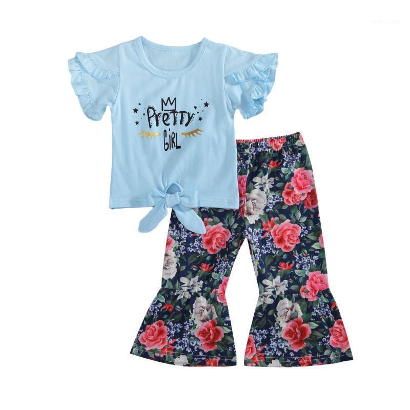 Kids Baby Girls Summer Casual Short Sleeve Round Neck Letter Print T-shirt and Floral Flared Trousers 2pc Set 0-5Y1
Kids Baby Girls Summer Casual Short Sleeve Round Neck Letter Print T-shirt and Floral Flared Trousers 2pc Set 0-5Y1