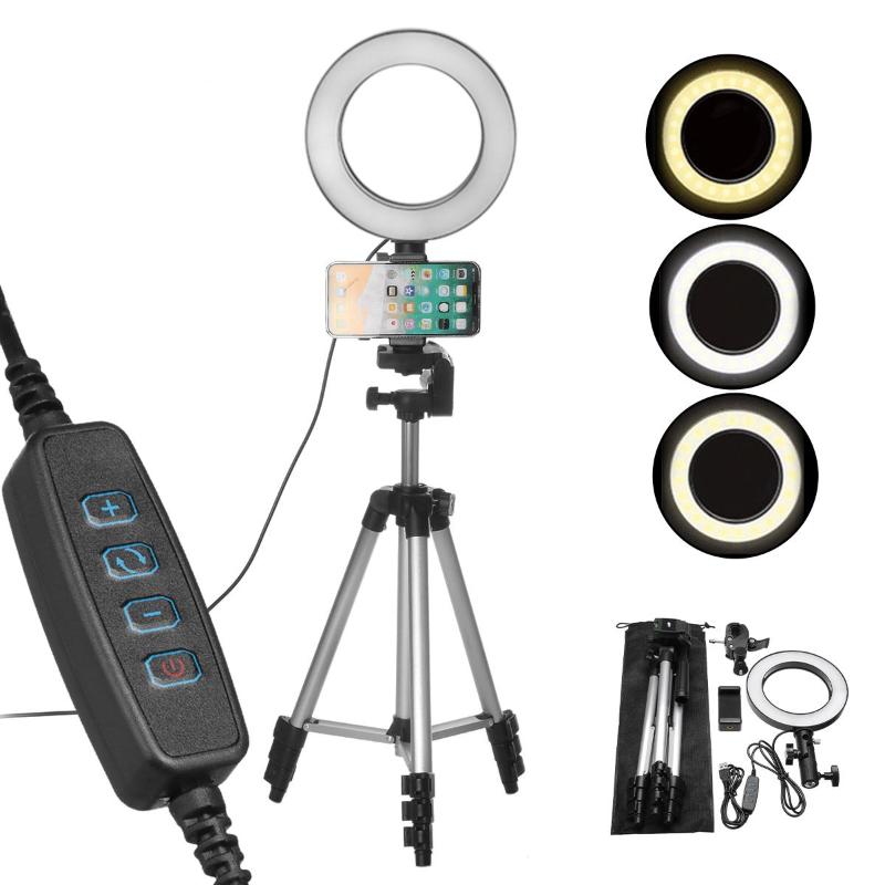 26CM LED Ring Light Camera Photography Annular Lamp Studio Ringlight for Youtube Makeup Phone Selfie with Tripod Phone Holder
26CM LED Ring Light Camera Photography Annular Lamp Studio Ringlight for Youtube Makeup Phone Selfie with Tripod Phone Holder