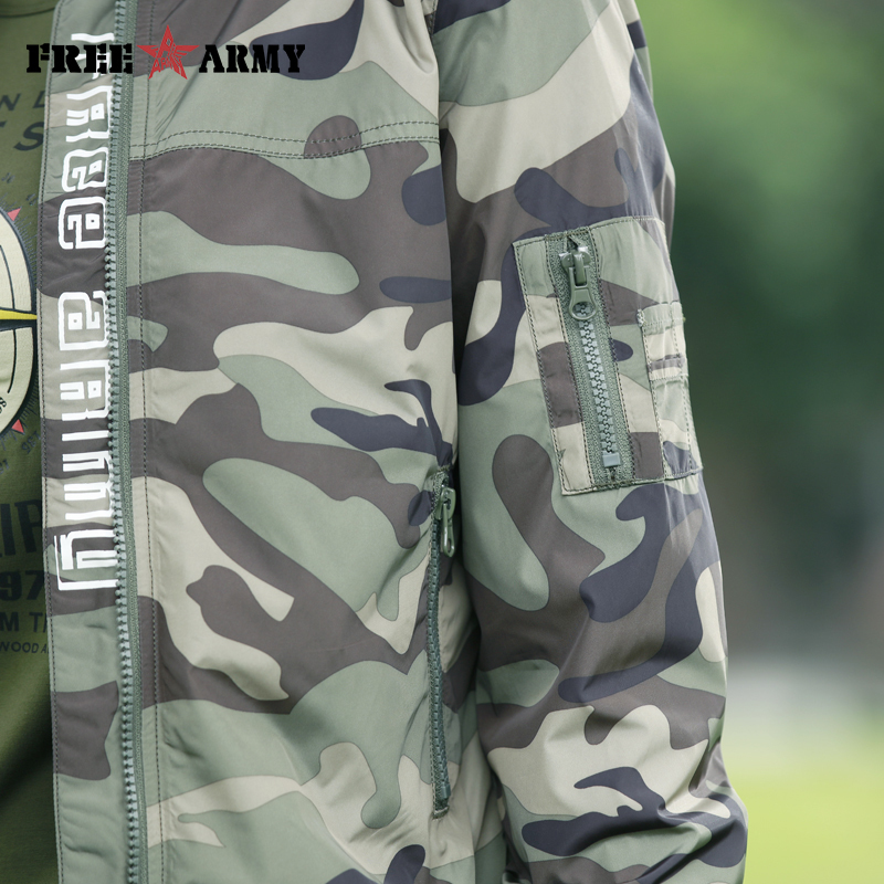 FreeArmy Fashion Casual Women Jacket Coat Light Weight Women's Jackets Camouflage Ladies Clothing Style Jacket Bomber Fall 201017