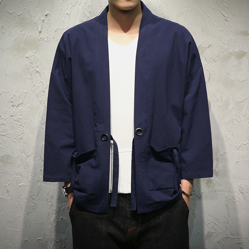 2021 New Tang Gift Shop Kimono Cardigan Mens Japan Jacket with Man-belt Vintage Clothes 4G57, Black (asian size)
2021 New Tang Gift Shop Kimono Cardigan Mens Japan Jacket with Man-belt Vintage Clothes 4G57, Black (asian size)