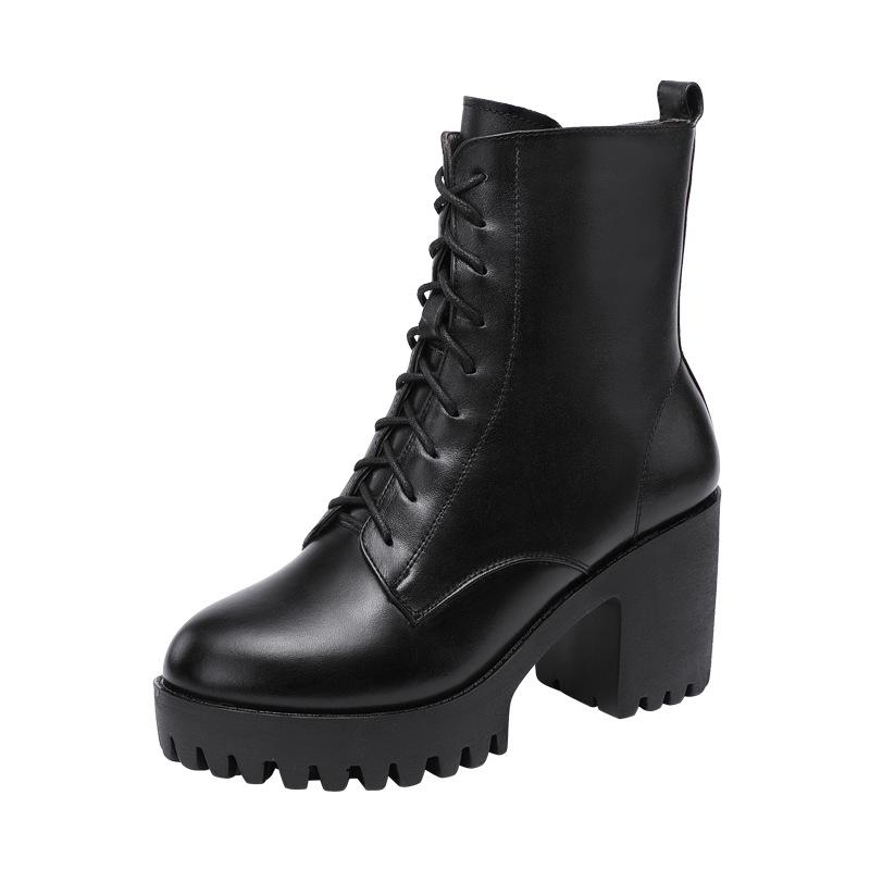Size (32-43) Fall Winter Boots Ladies Genuine Leather Shoes Block Heels Women Boots Black High Heels Platform Shoes Snow Botas, Fur lining 8cm
Size (32-43) Fall Winter Boots Ladies Genuine Leather Shoes Block Heels Women Boots Black High Heels Platform Shoes Snow Botas, Fur lining 8cm