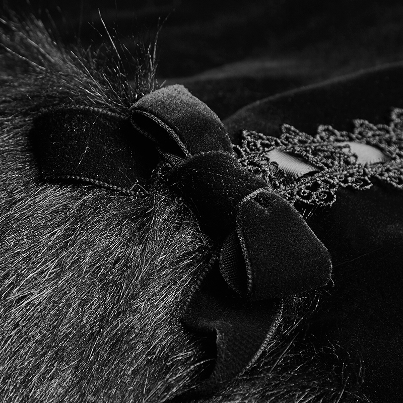 PUNK RAVE Fashion Gothic Lolita Women Jacket Winter Punk Gorgeous Christmas Long Coat Casual Hooded Witch Cosplay Long Jacket 201019