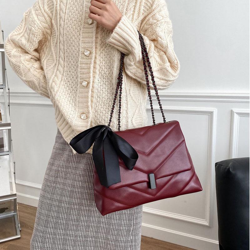 2021 Women Handbags Totes Ribbon Crossbody Hand Bag brand Handbags PU Leather Winter Shoulder Bag Purses Good Quality fashion, Black
2021 Women Handbags Totes Ribbon Crossbody Hand Bag brand Handbags PU Leather Winter Shoulder Bag Purses Good Quality fashion, Black