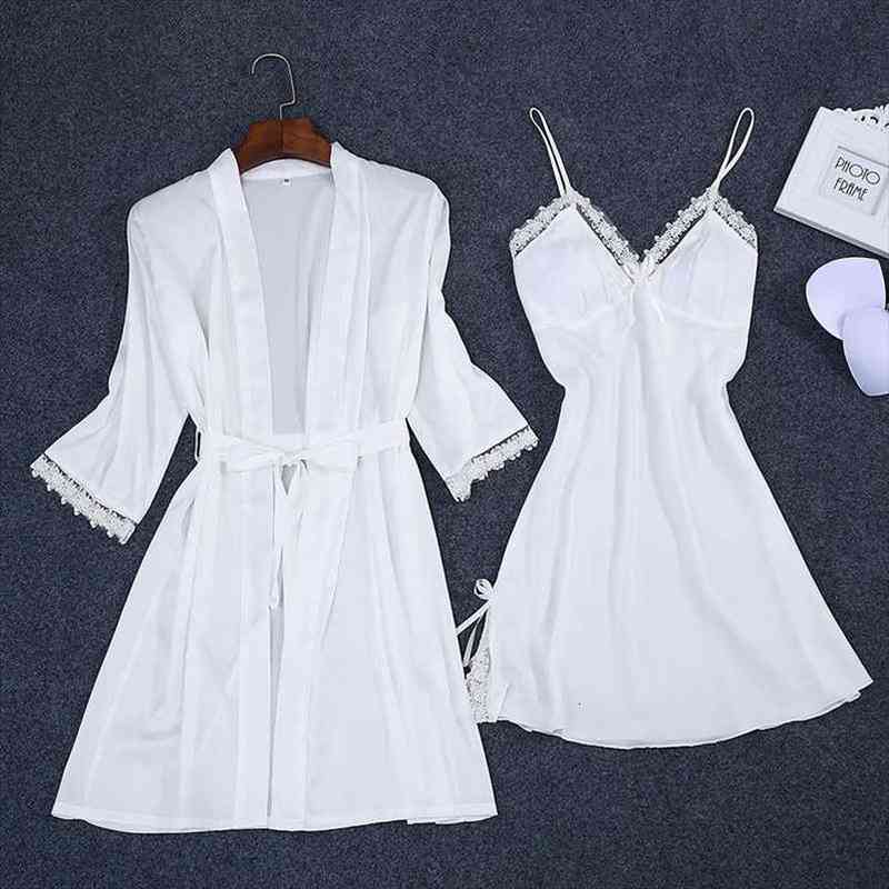 Sexy Summer Womens 2pc Robe Bath Strap Top Kimono Pajamas Sets Sleepwear Lady Home Wear Nightgown Suit Sleepshirts -xxl, Black;red
Sexy Summer Womens 2pc Robe Bath Strap Top Kimono Pajamas Sets Sleepwear Lady Home Wear Nightgown Suit Sleepshirts -xxl, Black;red