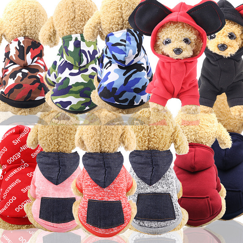 

Soft and Warm Dog Hoodie Winter Dog Apparel Sweatshirts with Pocket Coat for Dogs Clothes Sublimation Blank Puppy Costume 9 Color Wholesale A274, As follows