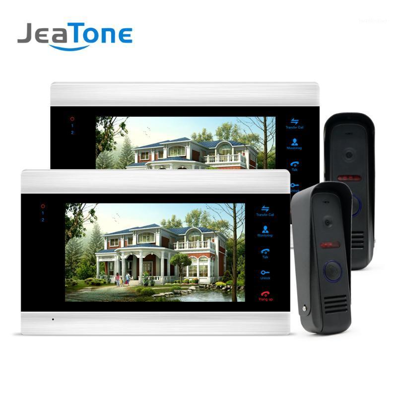 7"Color 2LCD Video Door Phone Home Security Intercom System+2Waterproof Mini Doorbell Camera Multi-language menu 1200TVL Camera1
7"Color 2LCD Video Door Phone Home Security Intercom System+2Waterproof Mini Doorbell Camera Multi-language menu 1200TVL Camera1