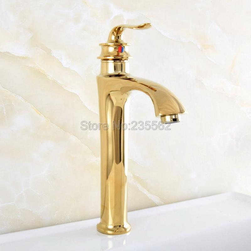 Luxury Gold Color Brass Bathroom Faucet Basin Sink Faucets Single Handle/Hole Hot and Cold Water Mixer Taps Lsf822
Luxury Gold Color Brass Bathroom Faucet Basin Sink Faucets Single Handle/Hole Hot and Cold Water Mixer Taps Lsf822