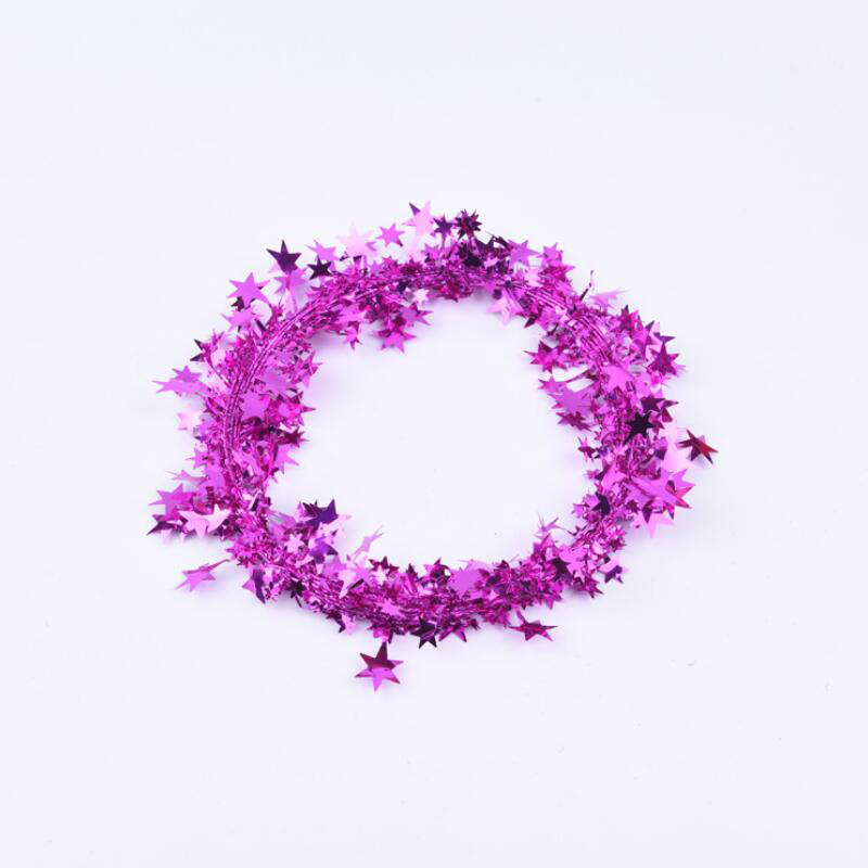 75 Meters Christmas Star Tinsel Garland Wire Home Decor Tree Decoration Wedding DIY Crafts Party Supplies7689613