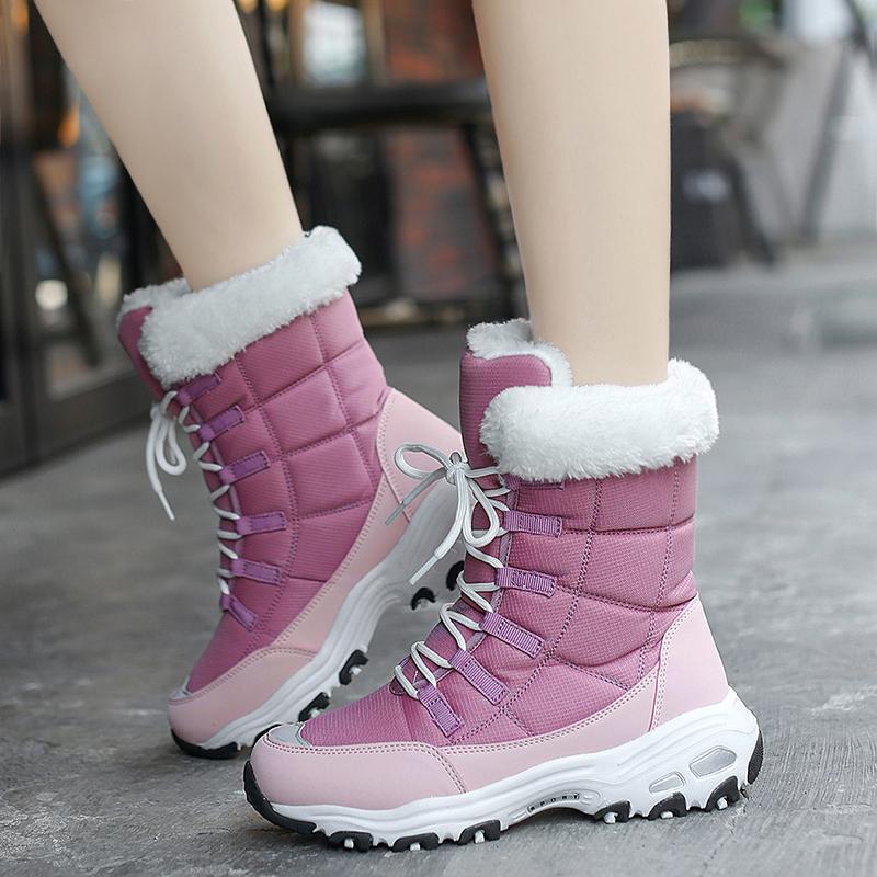 Winter Women Boots Keep Warm Snow Boots Waterproof Ankle High Quality Outdoor Women Shoes Platform Botas Mujer, Black
Winter Women Boots Keep Warm Snow Boots Waterproof Ankle High Quality Outdoor Women Shoes Platform Botas Mujer, Black