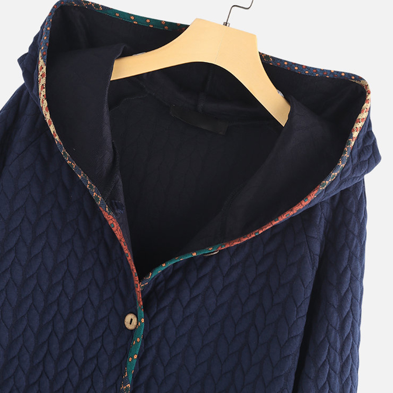 Autumn Winter Double Pockets Solid Women Parka 5XL Plus Size Hooded Long Sleeve Women Jackets Coats Button Parkas Woman 201027
