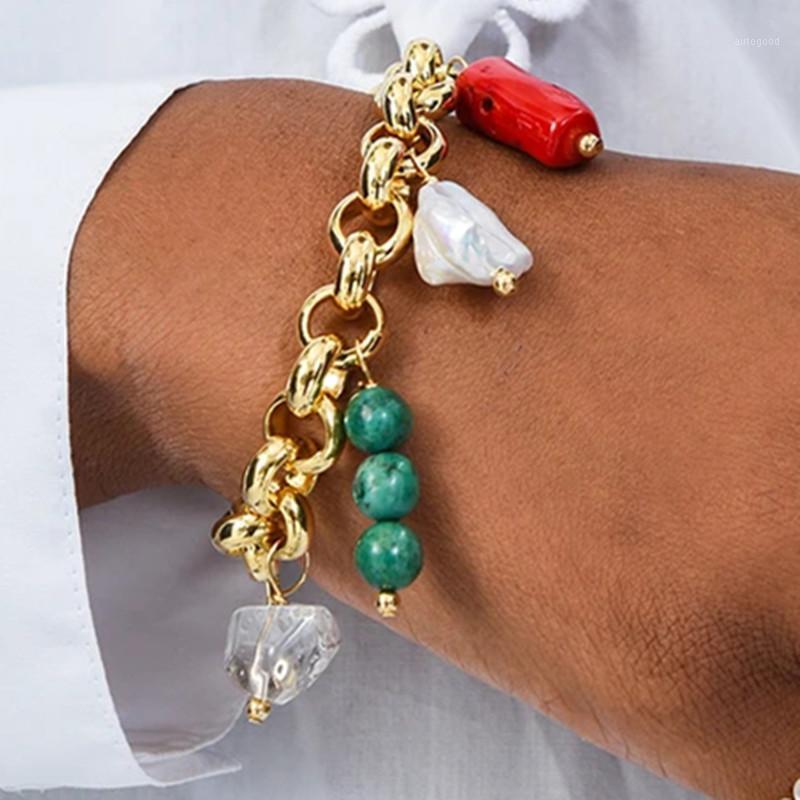 Charm Bracelets Exquisite Punk Style Bracelet Handmade Jewelry Baroque Natural Pearl Crystal Elegant Spiral Buckle Decorative Accessories1
Charm Bracelets Exquisite Punk Style Bracelet Handmade Jewelry Baroque Natural Pearl Crystal Elegant Spiral Buckle Decorative Accessories1