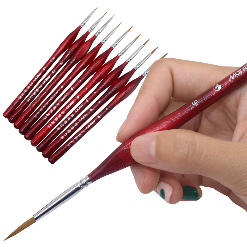 9 pcs/lot No. 000 00 0 1 2 3 4 5 6 Suit Brush pen Writing brush Hook line pen Painting brush Watercolor pen set Student supplies, Blue;orange
9 pcs/lot No. 000 00 0 1 2 3 4 5 6 Suit Brush pen Writing brush Hook line pen Painting brush Watercolor pen set Student supplies, Blue;orange