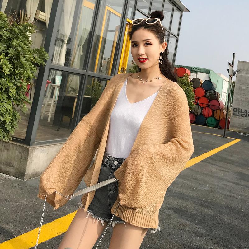 smell of retro chic wind lazy easy show thin thin section long sleeve knit joker is prevented bask in clothes cardigan, Khaki
smell of retro chic wind lazy easy show thin thin section long sleeve knit joker is prevented bask in clothes cardigan, Khaki