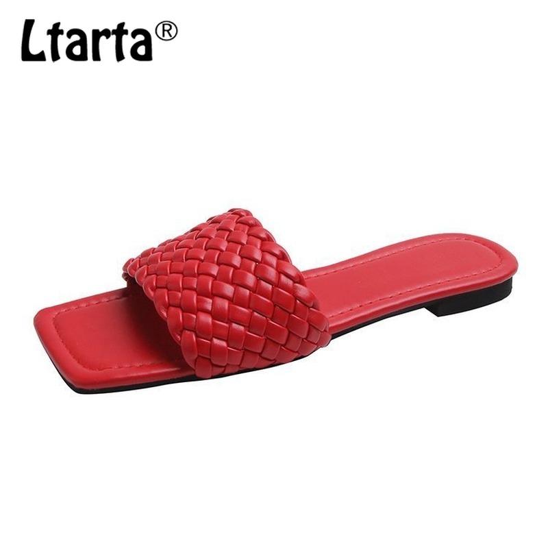 LTARTAWomen's Sandals Fashionable Flat Slippers Hand-Woven Women's Spring and Summer Beach HYGC-322, Red
LTARTAWomen's Sandals Fashionable Flat Slippers Hand-Woven Women's Spring and Summer Beach HYGC-322, Red