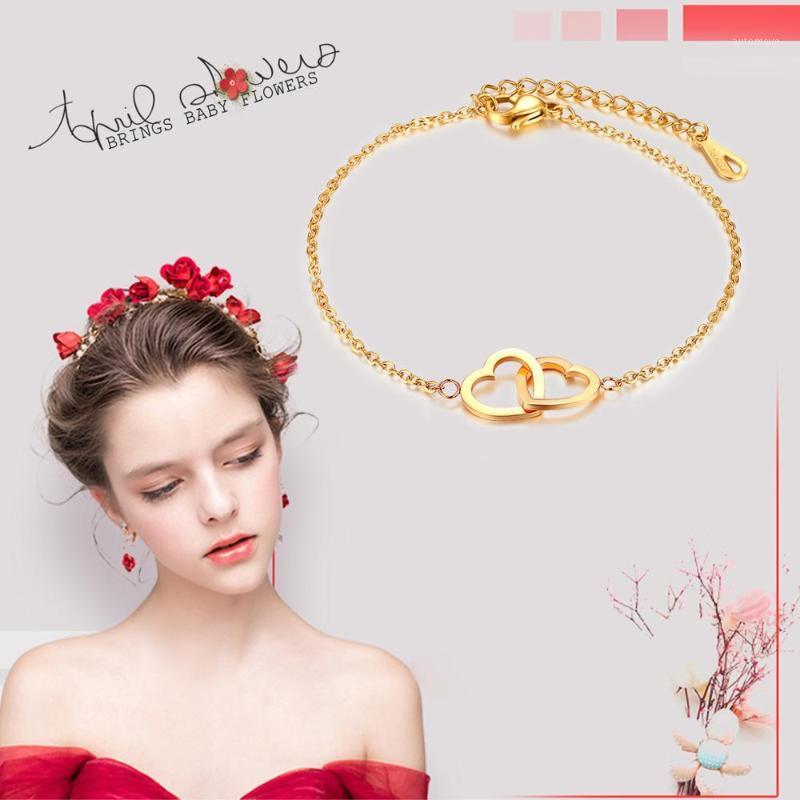 BONISKISS 2020 Charm Heart Bracelets for Women Stainless Steel Adjustable Bracelets Gold Jewelry Double Heart Pendant bangles1
BONISKISS 2020 Charm Heart Bracelets for Women Stainless Steel Adjustable Bracelets Gold Jewelry Double Heart Pendant bangles1