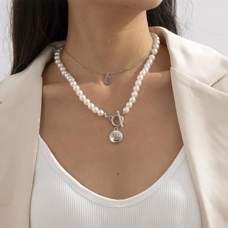 DIEZI Elegant Imitation Pearl Statement Choker Necklace Wedding Smile Letters Pendant Necklaces Women Collares Ladies Jewelry1
DIEZI Elegant Imitation Pearl Statement Choker Necklace Wedding Smile Letters Pendant Necklaces Women Collares Ladies Jewelry1