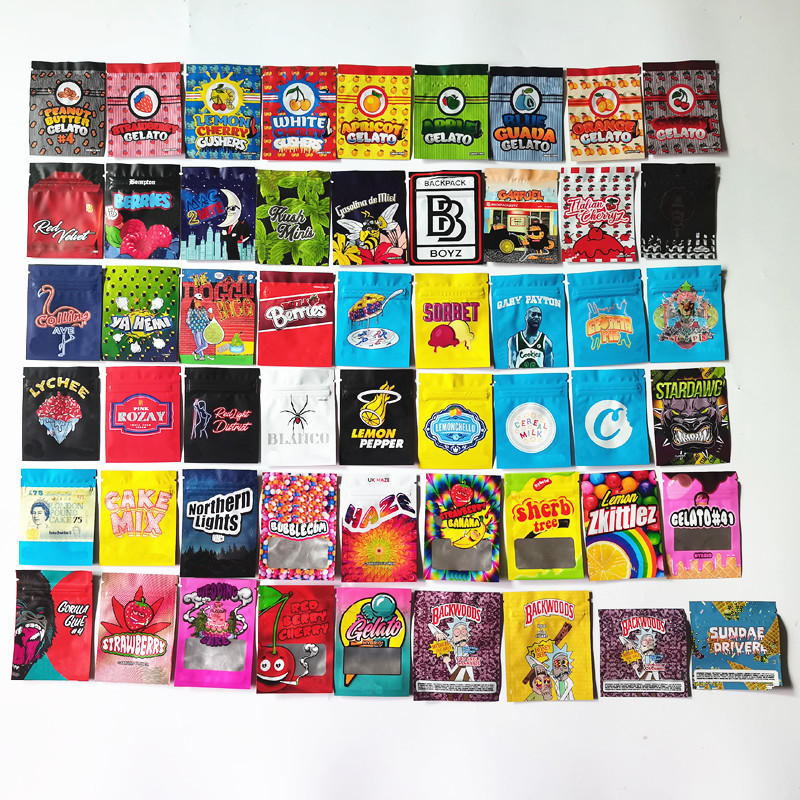 7*9cm 1g Mylar bag Berry Pie Sticky buns Bags Tang Gray Jefe OG Blanco Snowman cake mix Sundae Driver White Cherry Zkittlez Gelato Zipper Bags
7*9cm 1g Mylar bag Berry Pie Sticky buns Bags Tang Gray Jefe OG Blanco Snowman cake mix Sundae Driver White Cherry Zkittlez Gelato Zipper Bags