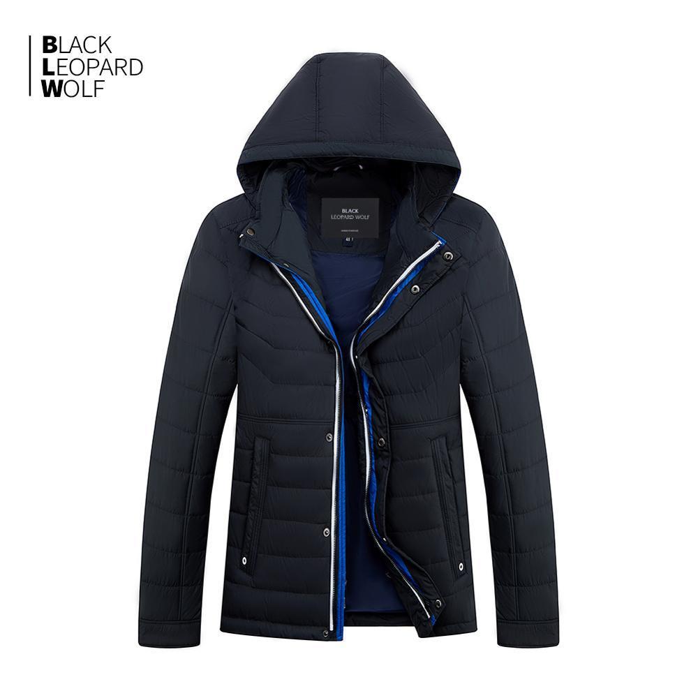 Blackleopardwolf new arrival spring jacket men thin cotton with a hood fashion style down jacket men for spring ZC-C562 201026
