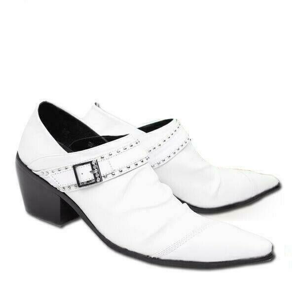 Mens Real Leather Pointed Toe Med Cuban Heels Rivets Formal Buckle Club Shoes Wingtip Dress Business Black White Wedding
Mens Real Leather Pointed Toe Med Cuban Heels Rivets Formal Buckle Club Shoes Wingtip Dress Business Black White Wedding