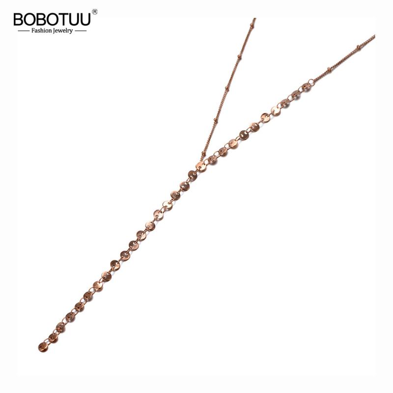 Chokers BOBOTUU Original Design Titanium Stainless Steel Charm Choker Necklaces Bohemia Chain & Link Pendant Necklace For Women BN20012
Chokers BOBOTUU Original Design Titanium Stainless Steel Charm Choker Necklaces Bohemia Chain & Link Pendant Necklace For Women BN20012