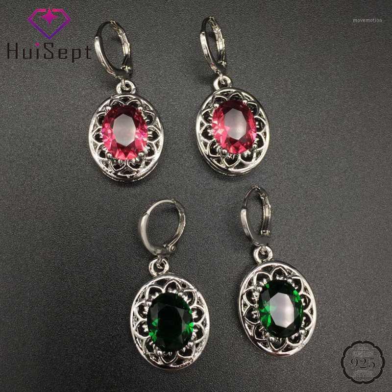 HuiSept Vintage Earrings 925 Silver Jewellery with Emerald Ruby Gemstone Drop Earrings Ornaments for Women Wedding Party Gifts1
HuiSept Vintage Earrings 925 Silver Jewellery with Emerald Ruby Gemstone Drop Earrings Ornaments for Women Wedding Party Gifts1