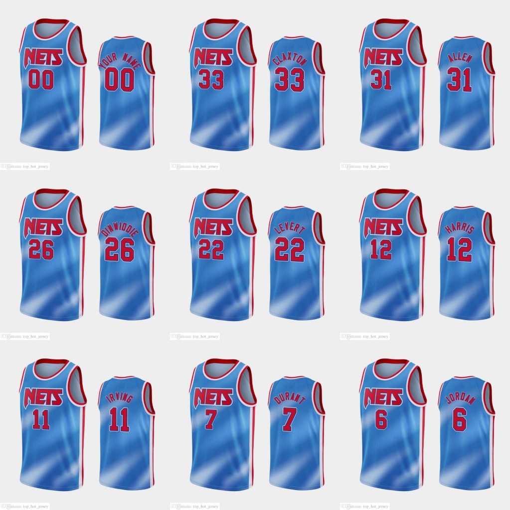 Brooklyn Nets Men Kyrie Irving Kevin Durant Caris LeVert Nicolas Claxton Custom 2020-21 Tie Dye Throwback Blue Classic Jersey, Black
Brooklyn Nets Men Kyrie Irving Kevin Durant Caris LeVert Nicolas Claxton Custom 2020-21 Tie Dye Throwback Blue Classic Jersey, Black