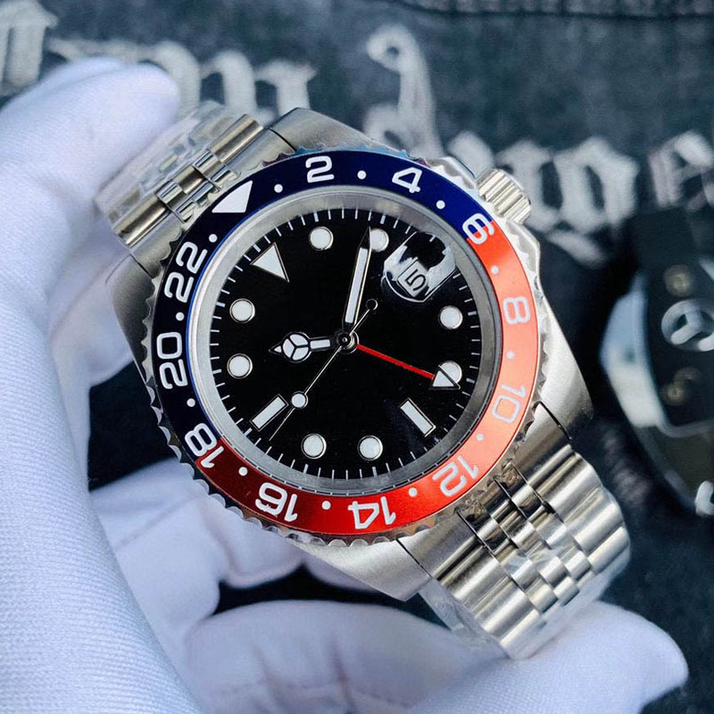 40mm high quality AAA+ men's automatic mechanical watch mens stainless steel folding button sport waterproof business watches, sapphire mirror ceramic ring gift, Red
40mm high quality AAA+ men's automatic mechanical watch mens stainless steel folding button sport waterproof business watches, sapphire mirror ceramic ring gift, Red