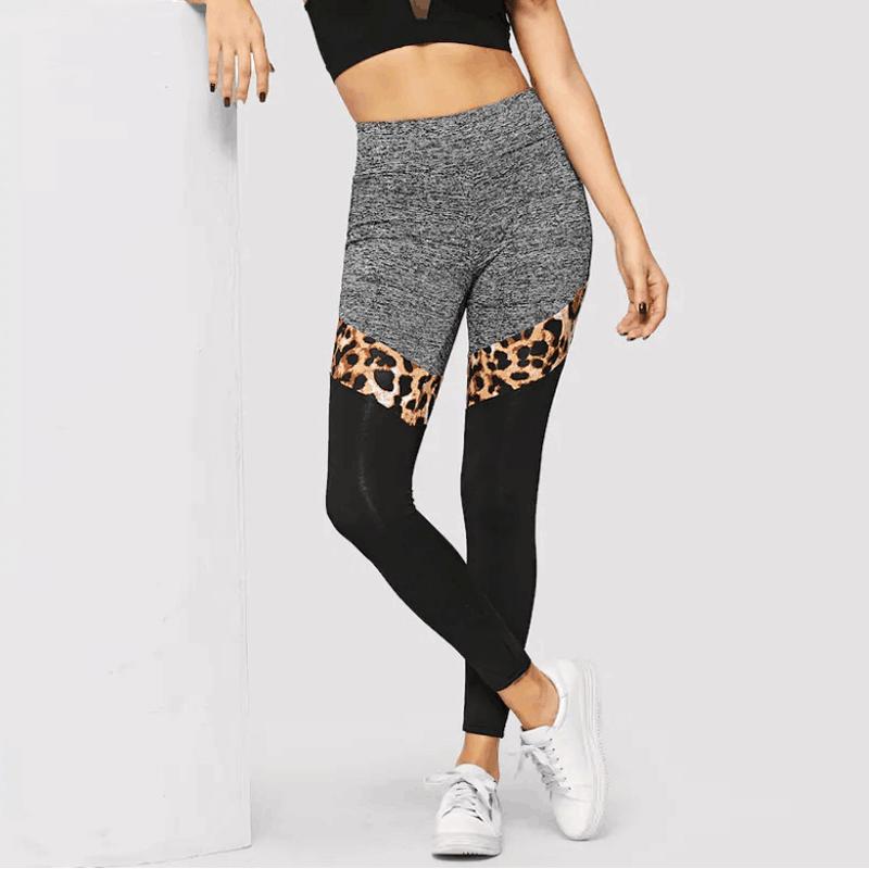 New Leopard stitching leggings female European and American stretch fitness yoga pants sexy nine pants women#E, Black
New Leopard stitching leggings female European and American stretch fitness yoga pants sexy nine pants women#E, Black
