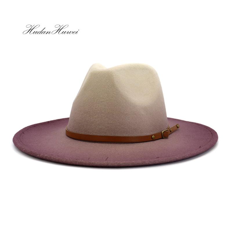 European American New Fashion Spray-painted Jazz Panama Woolen Felt Fedora Hat with Wide Brim Leather Belt Hat, Green
European American New Fashion Spray-painted Jazz Panama Woolen Felt Fedora Hat with Wide Brim Leather Belt Hat, Green