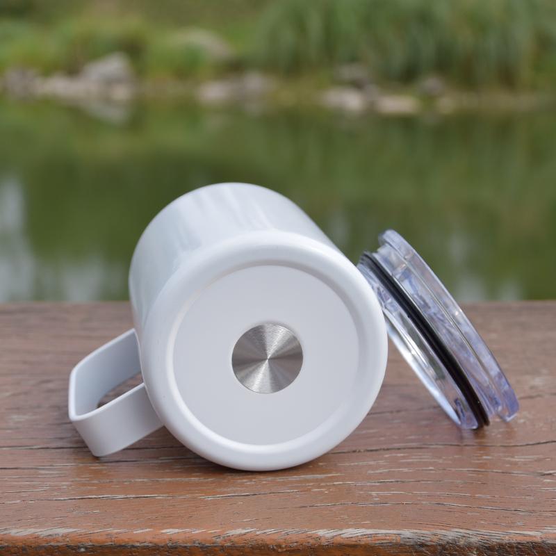 US warehouse! Blank Sublimation Coffee Mug with Handle 10oz Tumbler Stainless Steel Travel Tumblers Double Wall Vacuum Insulated Tumbler handles cup