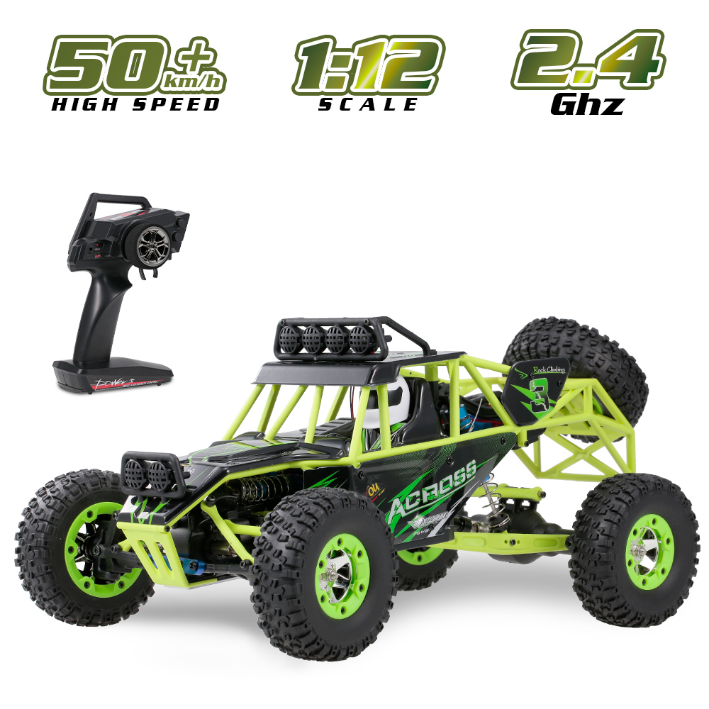 Wltoys 1/12 RC Climbing Car 2.4G 4WD 50KM/H High Speed RC Car Electric Toys Brushed Crawler RTR Off-road Vehicle VS Wltoy 12429
Wltoys 1/12 RC Climbing Car 2.4G 4WD 50KM/H High Speed RC Car Electric Toys Brushed Crawler RTR Off-road Vehicle VS Wltoy 12429