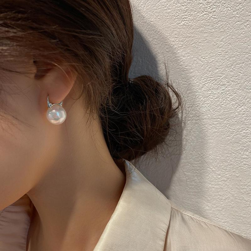 Dangle & Chandelier 925 Sterling Silver Earring Two Wear Four Claw Pearl Small Stud Zircon Big Round Ear Ring Sweet Woman Jewelry
Dangle & Chandelier 925 Sterling Silver Earring Two Wear Four Claw Pearl Small Stud Zircon Big Round Ear Ring Sweet Woman Jewelry