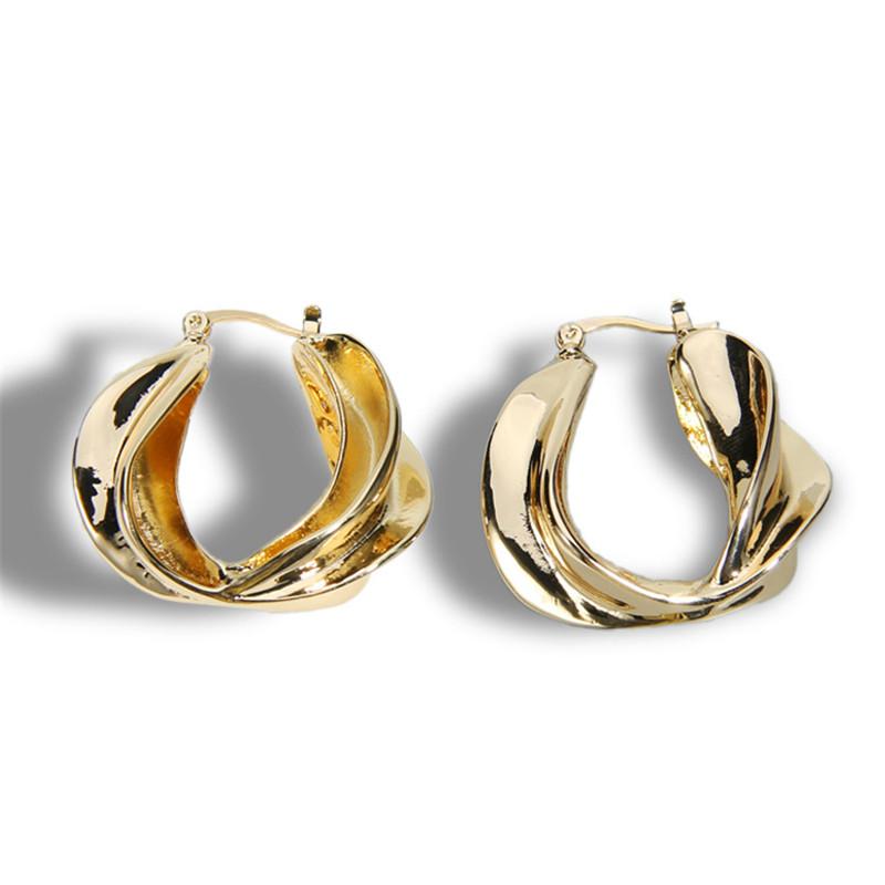 Hoop & Huggie Unique Distorted Alloy Earrings 3.5*3.7cm Fashion Gold Color For Women Wedding Gift Statement Jewelry
Hoop & Huggie Unique Distorted Alloy Earrings 3.5*3.7cm Fashion Gold Color For Women Wedding Gift Statement Jewelry