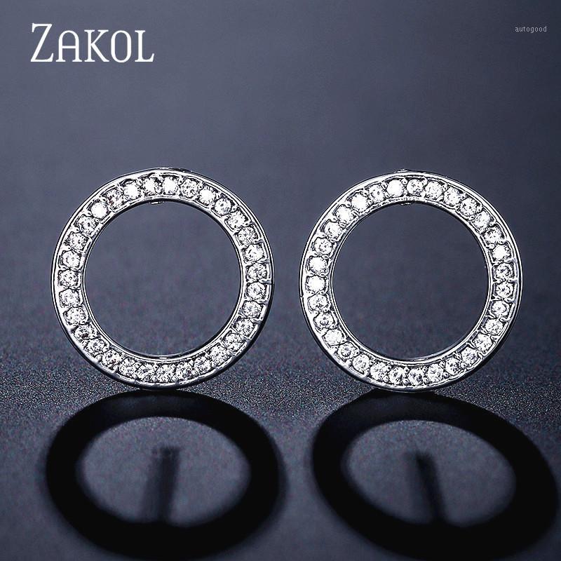 Stud ZAKOL Casual High Quality Cubic Zirconia Round Circle Earrings For Women Wedding Dinner Party Jewelry FSEP22851
Stud ZAKOL Casual High Quality Cubic Zirconia Round Circle Earrings For Women Wedding Dinner Party Jewelry FSEP22851
