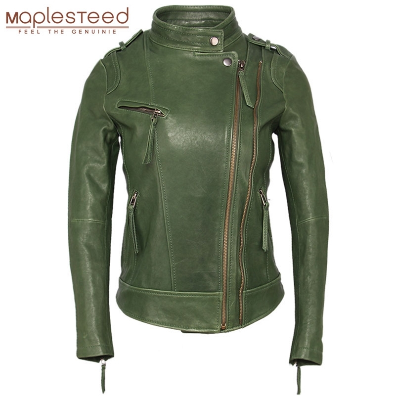 Women Leather Jacket 100% TANNED Sheepskin 3 Colors Slim Fit Woman Genuine Leather Jackets Female Skin Coat Autumn Spring M262 201226