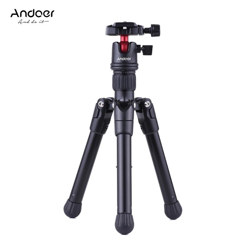 Andoer Mini Tabletop Travel Tripod Stand with Ball Head Quick Release Plate Portable Lightweight for DSLR Camera for Smartphone
Andoer Mini Tabletop Travel Tripod Stand with Ball Head Quick Release Plate Portable Lightweight for DSLR Camera for Smartphone