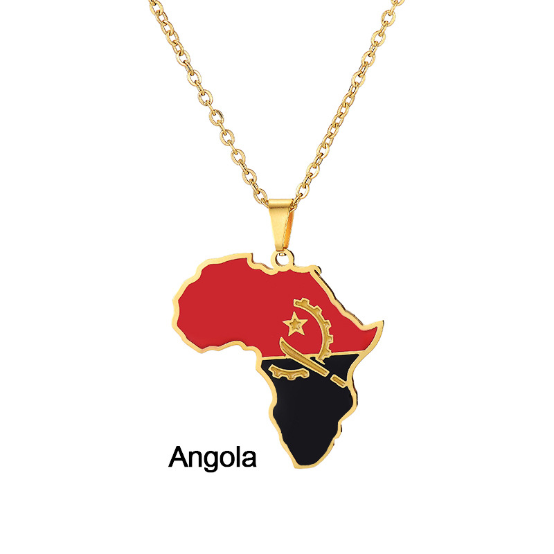 European and American Stainless Steel Africa Map Necklace Nigeria Ghana Somalia Hanging Map Pendant Ornaments Wholesale
European and American Stainless Steel Africa Map Necklace Nigeria Ghana Somalia Hanging Map Pendant Ornaments Wholesale