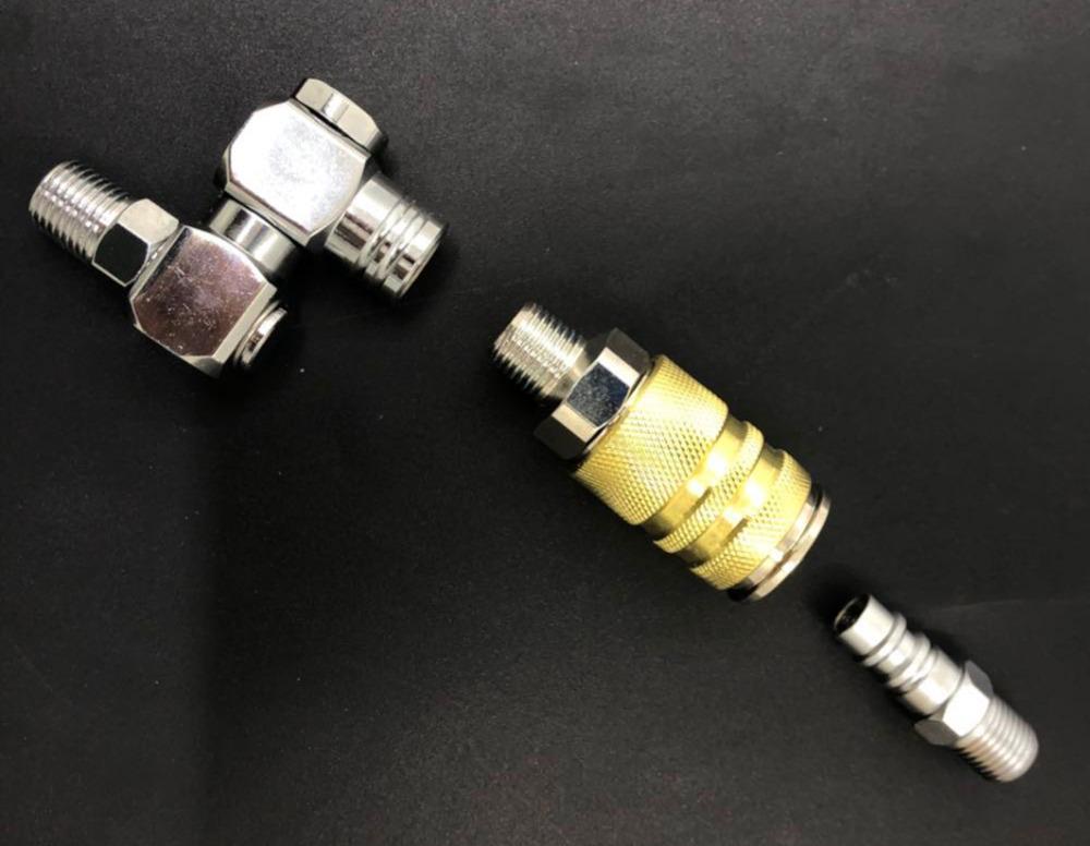 1/4" Thread Air Hose Quick Couple For Air Compressor Pneumatic Tools Female and Male Adapter Plug Set Europe USA American 2 in 1
1/4" Thread Air Hose Quick Couple For Air Compressor Pneumatic Tools Female and Male Adapter Plug Set Europe USA American 2 in 1