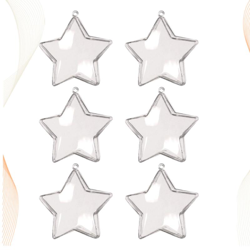 6PCS Candy Boxes Transparent Star Shape Candy Storage Box Container for Wedding Party
6PCS Candy Boxes Transparent Star Shape Candy Storage Box Container for Wedding Party
