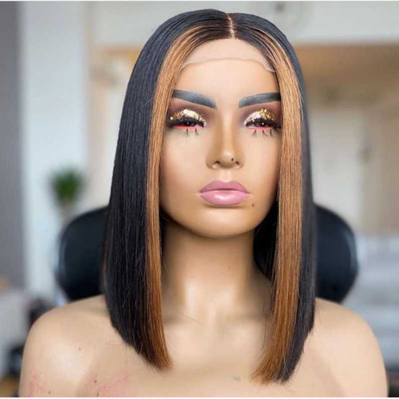 4x4 M Straight Bob Wig Ombre highlight Wig 150% Lace Front Human Hair Wigs For Black Women Brazilian Remy Hair Lace Closure, As pic
4x4 M Straight Bob Wig Ombre highlight Wig 150% Lace Front Human Hair Wigs For Black Women Brazilian Remy Hair Lace Closure, As pic